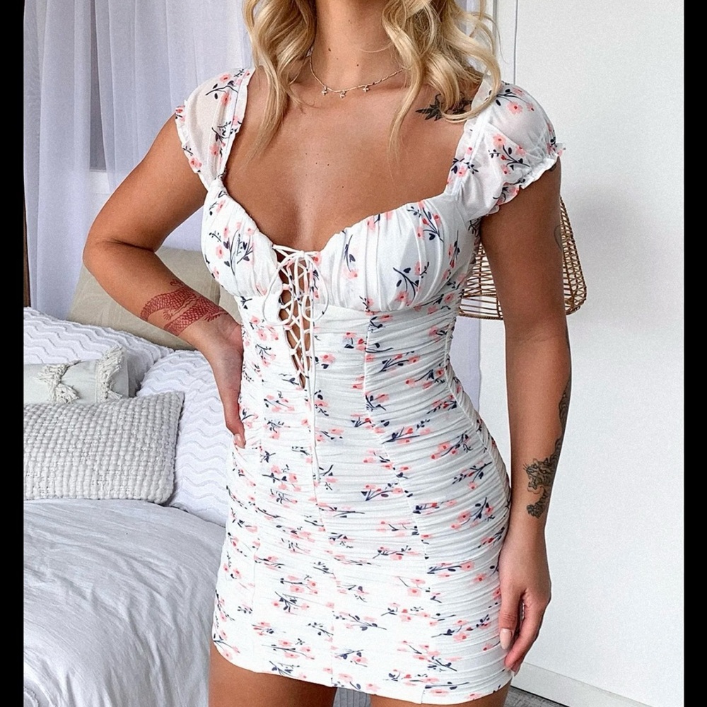 Floral mini dress